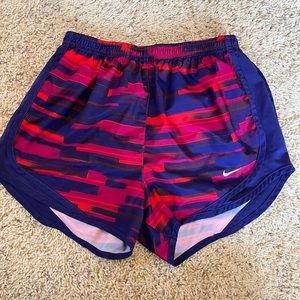 Unique Multi-Colored Nike Tempo Shorts